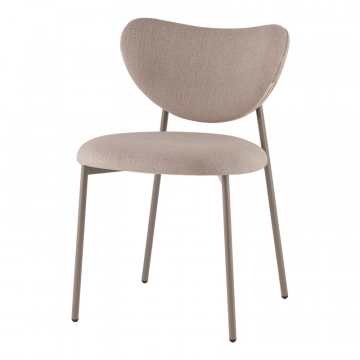 Стул Rina велюр бежевый каркас бежево-серый