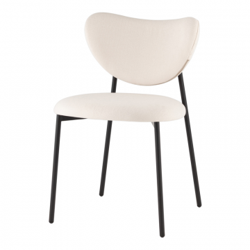 Стул Rina велюр молочный