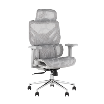 Кресло офисное TopChairs Structo серая сетка