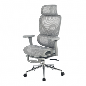 Кресло офисное TopChairs Vertus серая сетка