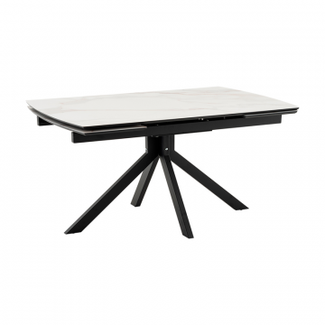 Стол Галац 120*80 см столешница стекло белое