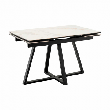 Стол Кассика 120*80 см столешница керамика белый