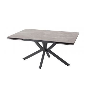 Стол раскладной Marmer 120-180*80*76 керамика антрацит