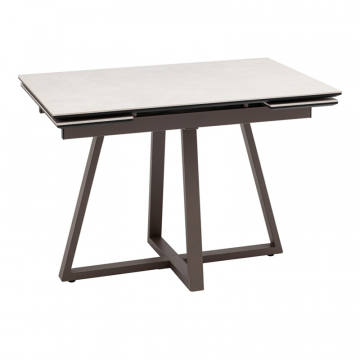 Стол Керас 120-180/80/75, столешница керамика Carmen light grey