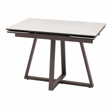 Стол Керас 120-180/80/75, столешница керамика Carmen light grey