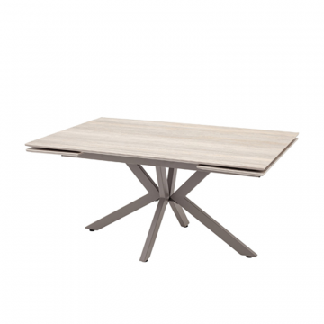 Стол Marmer 120-180/80/76 см подстолье металл капучино