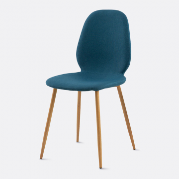 Стул с коническими ножками Leena  единый размер синий