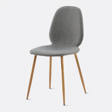 Стул с коническими ножками Leena  единый размер серый