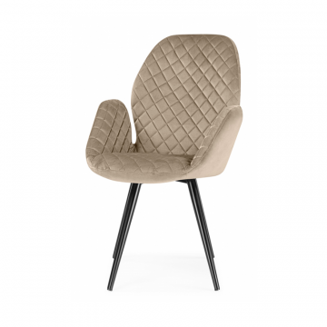 Кресло Муат поворотное светло-коричневый / черный