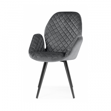 Кресло Муат поворотное графитовый / черный