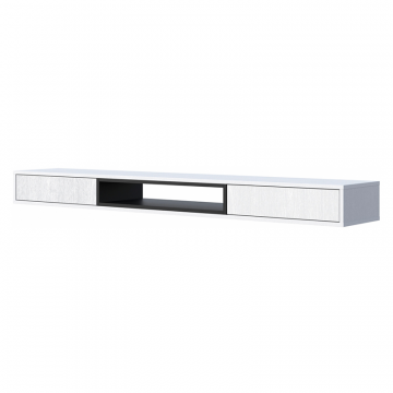 ТВ-тумба Делора 1,8 м белый / черный