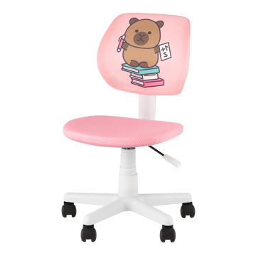 Кресло ЛОЛО Study розовый пластик белый