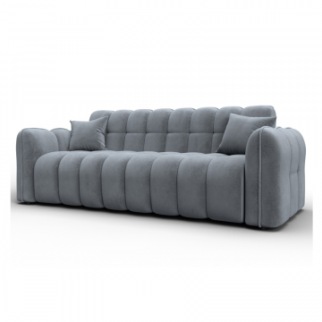 Диван-книжка Лига-112, TOWER 10 серый, Велюр