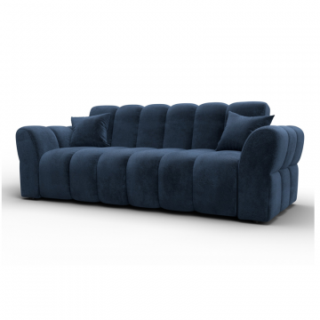 Диван-книжка Лига-111, TOWER 13 синий, Велюр