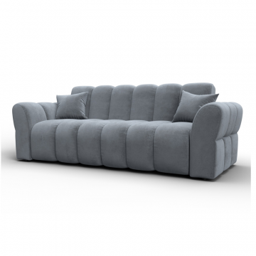 Диван-книжка Лига-111, TOWER 10 серый, Велюр