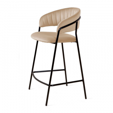 Стул полубарный Kelly, бархат бежевый 5