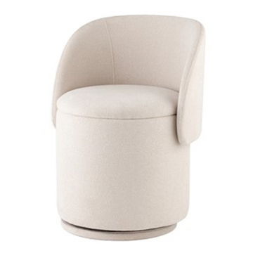 Пуф-трансформер Таунсвилл вращающийся с ящиком букле молочный