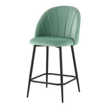 Стул полубарный Логан SN велюр фисташковый