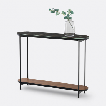 Консоль со стеклянной столешницей с эффектом мрамора Gil  Гиль  единый размер другие