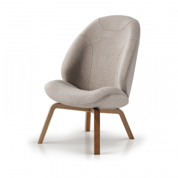 Кресло Ellipse E8.1 (молочный, рогожка)