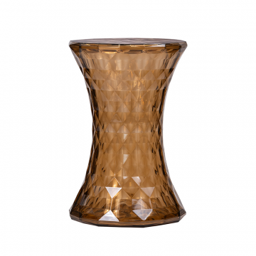 Стул-пуф Stone прозрачный янтарный