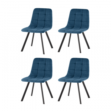 Стул Одди Original Square велюр синий 4 шт.