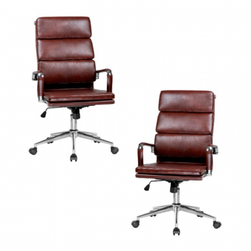 Набор 2 шт Офисное кресло для руководителей DOBRIN ARNOLD, коричневый