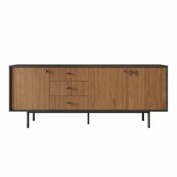 Комод с тремя дверками и тремя ящиками 