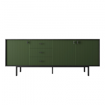 Комод с тремя дверками и тремя ящиками 