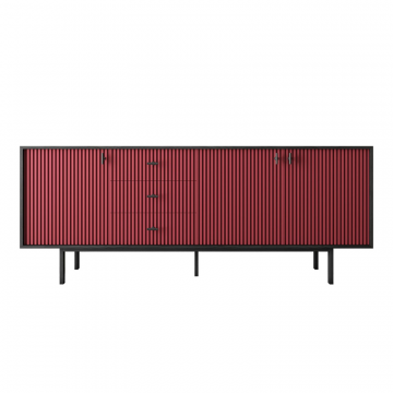 Комод с тремя дверками и тремя ящиками 