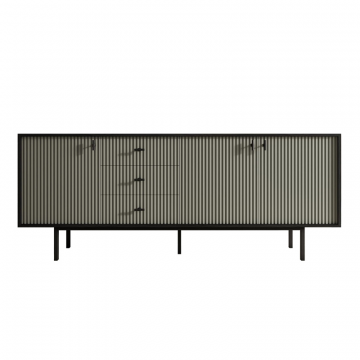 Комод с тремя дверками и тремя ящиками 