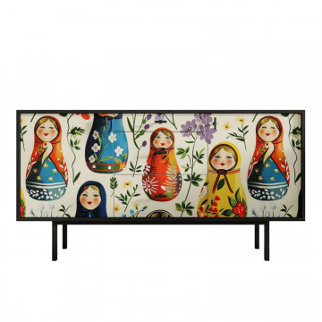 Комод две дверки и три ящика 