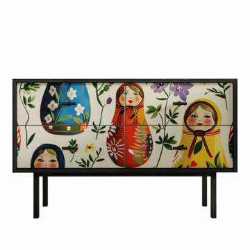 Комод с четырьмя ящиками 