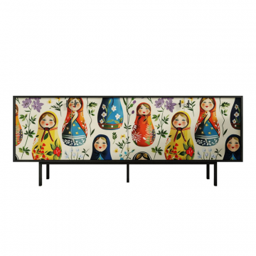 Комод с четыремя дверками 