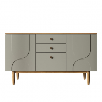 Комод с двумя дверками и ящиками 