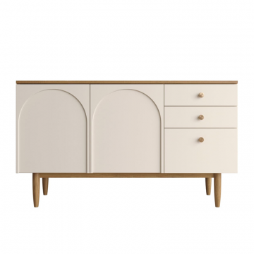 Комод с двумя дверками и ящиками 