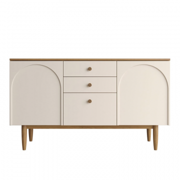 Комод с двумя дверками и ящиками 