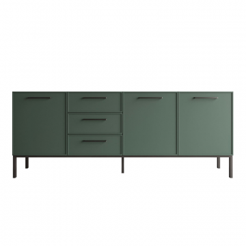 Комод с тремя дверками и тремя ящиками 