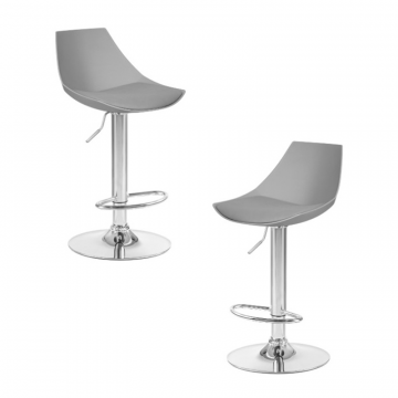 Набор 2 шт Стул барный DOBRIN ROCKY, серый