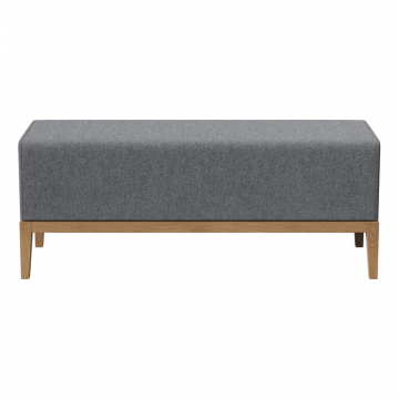 Банкетка Fjord 120 см (серый твид, бук)