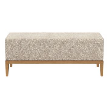 Банкетка Fjord 120 см (молочный букле, бук)