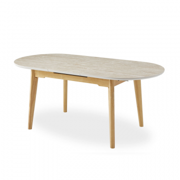 Стол раскладной Elsa 140-180, керамика травертин