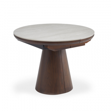 Стол раскладной Judy 100/130/160, керамика/орех