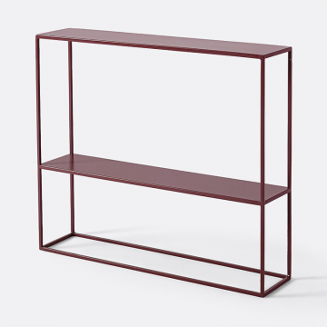 Стальная консоль с двумя столешницами Miva  Мива  единый размер красный