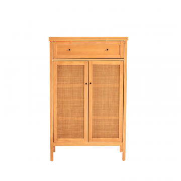 Буфет из массива сосны и плетеного материала Gabin  Габин