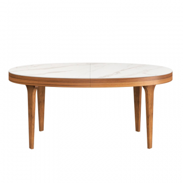 Стол овальный раскладной Bellini (160+40), керамика матовая