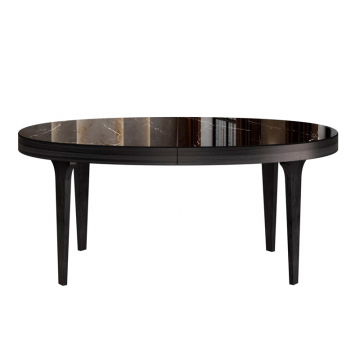 Стол овальный раскладной Bellini (160+40), керамика глянцевая