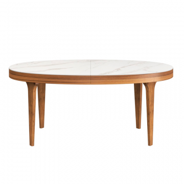 Стол овальный раскладной Bellini (200+40), керамика матовая