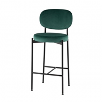 Стул полубарный Бриф VD велюр зеленый