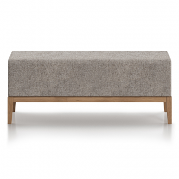 Банкетка Fjord 120 см (бежевый рогожка, бук)